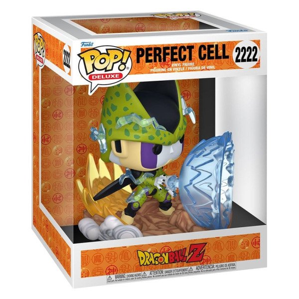 Figurine POP Deluxe Perfect Cell Dragon Ball Z référence 2222 présentée dans sa boîte Funko officielle
