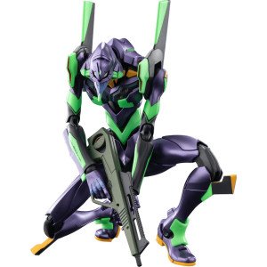 Figurine de Eva Unit 01 Evangelion par Blokees Ultra Action Figure Legacy Edition avec couteau progressif en pose d’attaque. 2