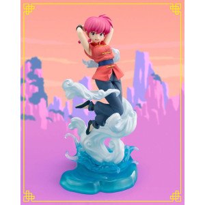 Statuette de collection Ranma Saotome Ranma 1/2 FiguartsZERO Chouette en pose dynamique avec effets de nuages.