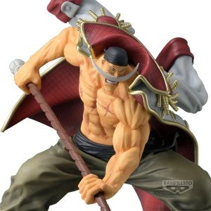 Figurine Edward Newgate Grandista Special Edition One Piece Banpresto en vue laterale dynamique, details du manteau 2