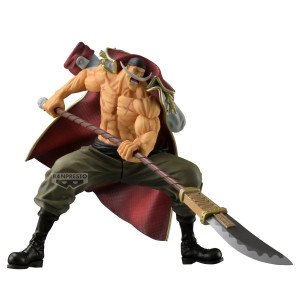 Figurine Edward Newgate Grandista Special Edition One Piece Banpresto en vue laterale dynamique, details du manteau