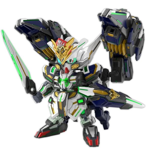 GF Gundam Astraea Type-B Bandai SDW Heroes avec équipements déployés et sabre en main