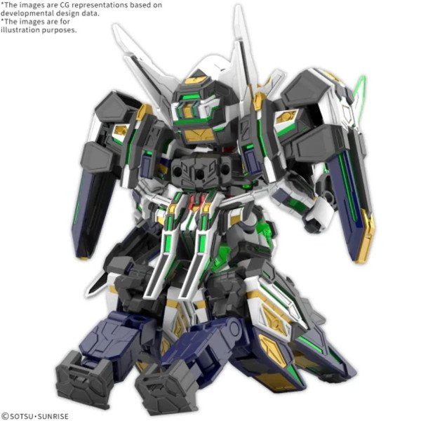 Arrière du GF Gundam Astraea Type-B SDW Heroes montrant les unités spécialisées montées