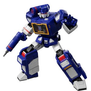 Figurine Transformers Soundwave Action Edition 03 Blokees Light Up vue de face en pose dynamique
