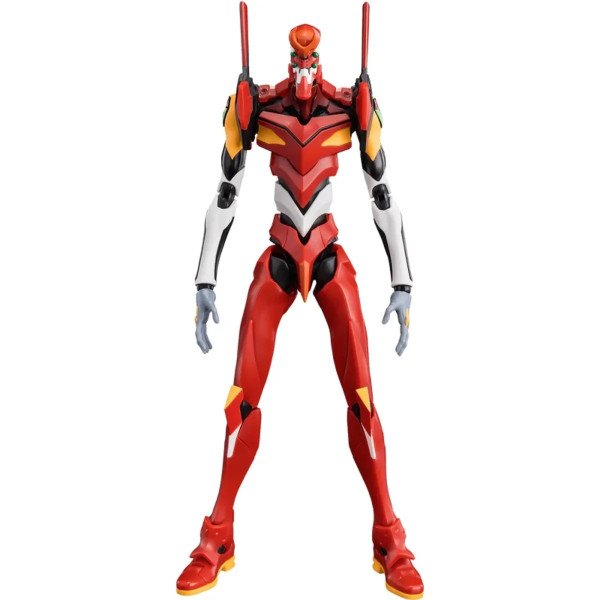 Figurine Evangelion EVA Unit 02 Blokees Legacy Edition – vue de face en position debout.