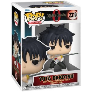 Boîte Funko POP! Animation Jujutsu Kaisen Yuta Okkotsu n°2319, vue de face avec figurine visible.