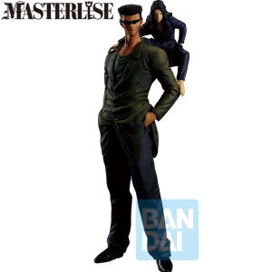 Figurine Ichibansho Toguro Brothers Yu Yu Hakusho, vue de face avec costume sombre et frère sur l'épaule.