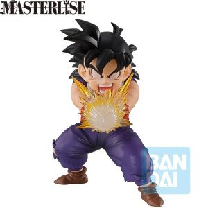 Figurine Ichibansho Son Gohan (Dragon Ball Z) Spectacle Battle Masterlise, attaque Kamehameha avec effet d’énergie, vue de face.