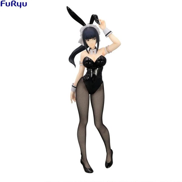 Statuette PVC BiCute Bunnies Narberal (Overlord) par FuRyu, vue de face en tenue bunny noire.