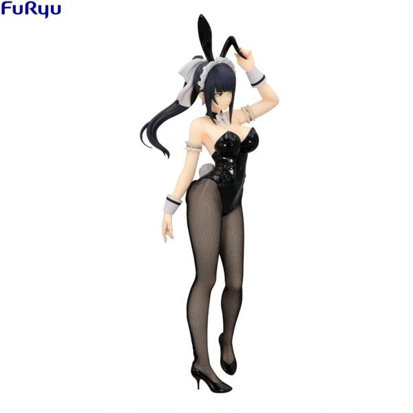 Statuette PVC BiCute Bunnies Narberal (Overlord), vue trois-quarts face avec oreilles de lapin relevées.