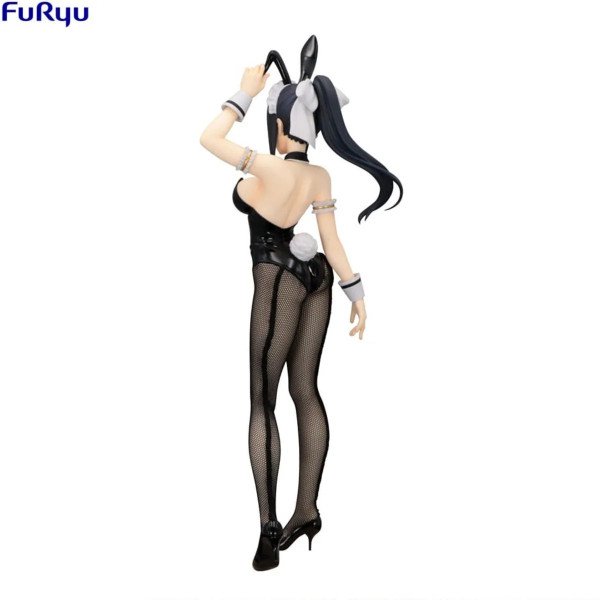 Statuette PVC BiCute Bunnies Narberal (Overlord), vue trois-quarts dos avec queue bunny et coiffure attachée.