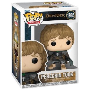 Figurine Funko POP! Movies Peregrin Took (Le Seigneur des Anneaux) en vinyle, vue de face avec épée et armure. 2