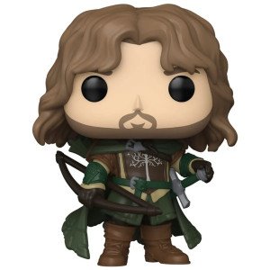 Figurine Funko POP! Movies Faramir (Le Seigneur des Anneaux) en vinyle, avec arc et tenue du Gondor, vue de face.
