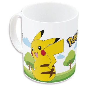 Mug Pikachu Pokémon 325 ml par Stor, vue de face avec illustration de Pikachu souriant. 2
