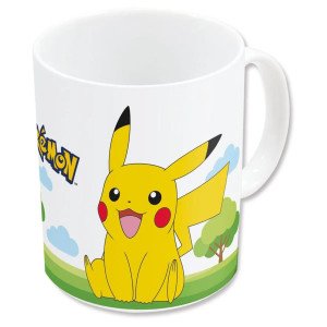 Mug Pikachu Pokémon 325 ml par Stor, vue de face avec illustration de Pikachu souriant.