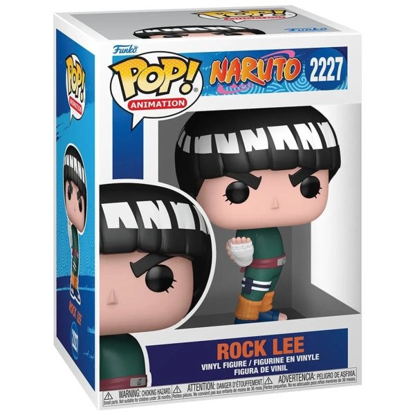 Boite figurine Funko POP! Animation Rock Lee (Naruto Classic) numéro 2227 avec packaging officiel.