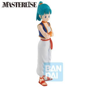 Figurine Ichibansho Bulma (Dragon Ball Z) Son Goku Training Section par Bandai, vue de face bras croisés. 2