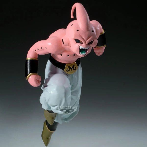 Figurine Match Makers Majin Buu Pure (Dragon Ball Z) Banpresto, vue de face en pleine charge.