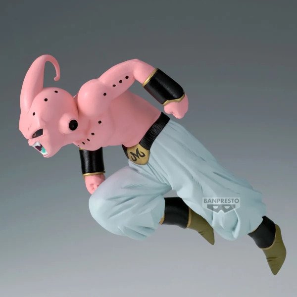Figurine Match Makers Majin Buu Pure (Dragon Ball Z) Banpresto, profil gauche en vol offensif.