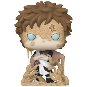 Figurine vinyle POP! Animation Gaara (Naruto) Funko, vue de face avec effet de sable.