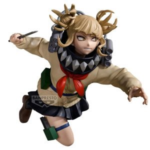 Figurine The Evil Villains Plus Himiko Toga (My Hero Academia) Banpresto, vue de face en attaque.