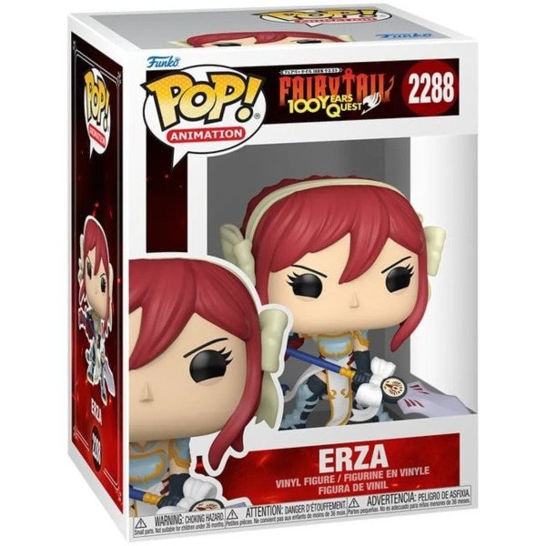 Boite de la figurine POP! Animation Erza (Fairy Tail 100 Years Quest) Funko.