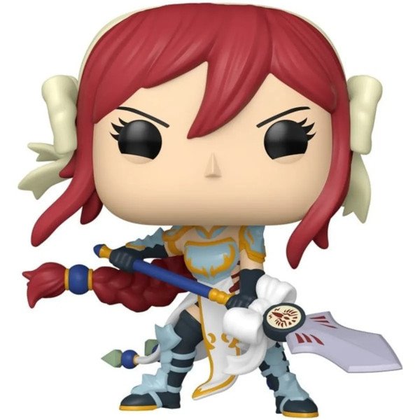 Figurine POP! Animation Erza (Fairy Tail 100 Years Quest) Funko, vue de face.
