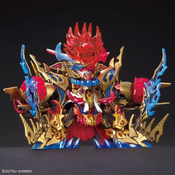 Gunpla SDW Heroes Wukong Impulse Gundam Bandai, vue de face en mode attaque.
