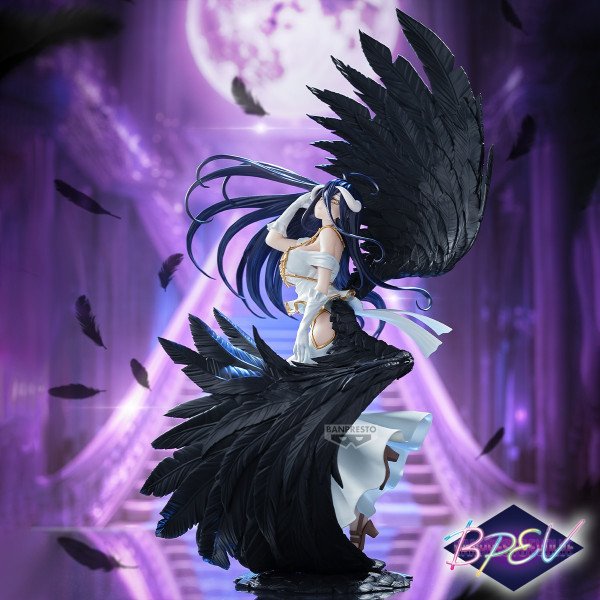 Figurine Banpresto Evolve Albedo Empress of Darkness Ver. (Overlord), mise en situation.
