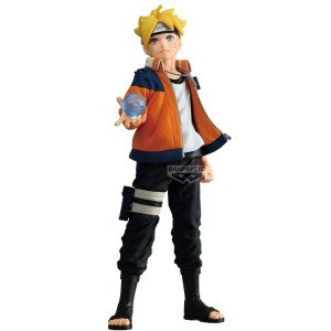 Figurine Boruto Uzumaki (Boruto Naruto Next Generations) Banpresto, vue trois-quarts face.