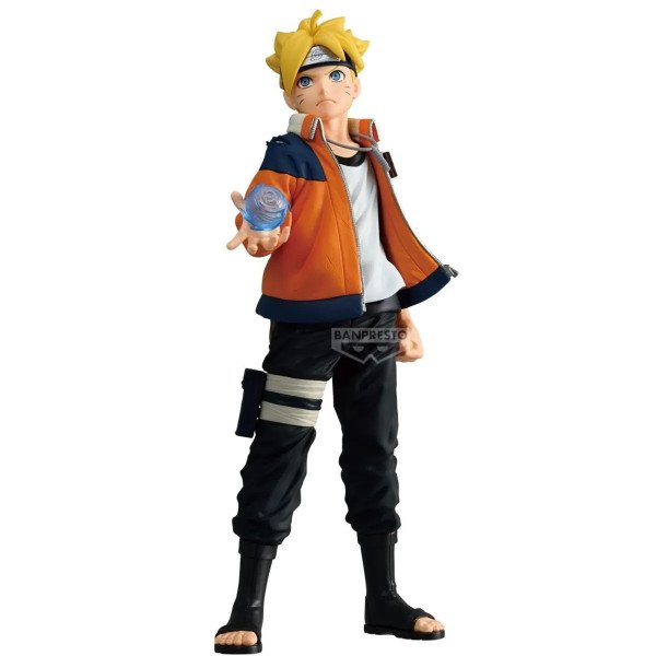 Figurine Boruto Uzumaki (Boruto Naruto Next Generations) Banpresto, vue trois-quarts face.