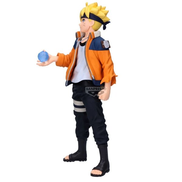 Figurine Boruto Uzumaki (Boruto Naruto Next Generations) Banpresto, vue de profil gauche.