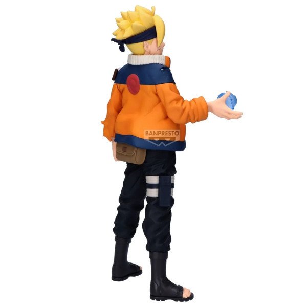 Figurine Boruto Uzumaki (Boruto Naruto Next Generations) Banpresto, vue trois-quarts arrière.