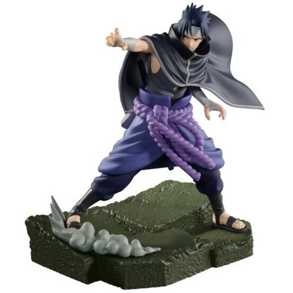 Figurine Combination Battle Sasuke Uchiha (Naruto Shippuden) Banpresto, vue de face.