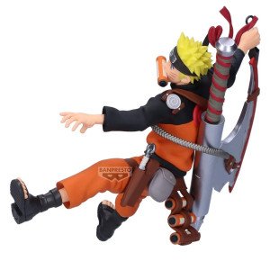 Figurine Vibration Stars Naruto Uzumaki Naruto 72 Series Banpresto, vue de face en saut. 2