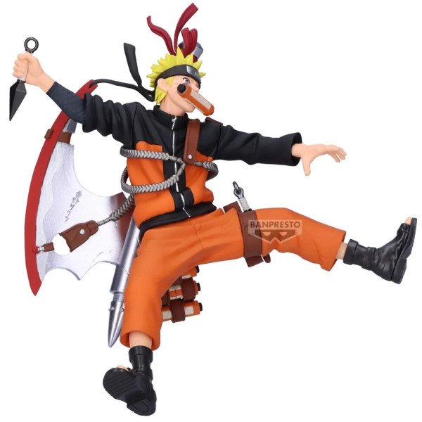 Figurine Vibration Stars Naruto Uzumaki Naruto 72 Series Banpresto, vue de profil droit.