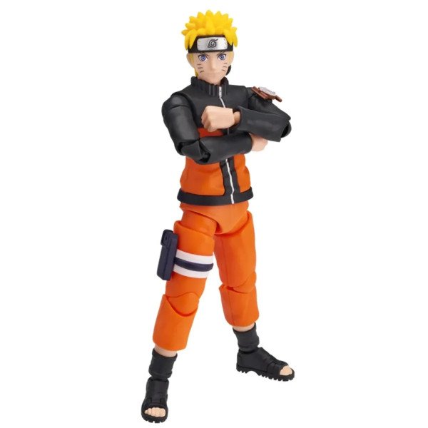 Figurine Naruto Uzumaki Blokees Classic Class 02 debout avec les bras croisés.