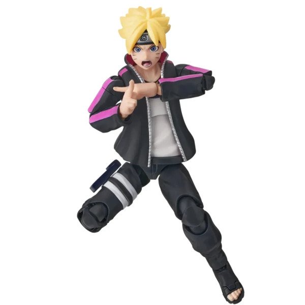 Figurine Boruto Uzumaki Champion Class de Blokees, en position de jutsu avec signe de la main.
