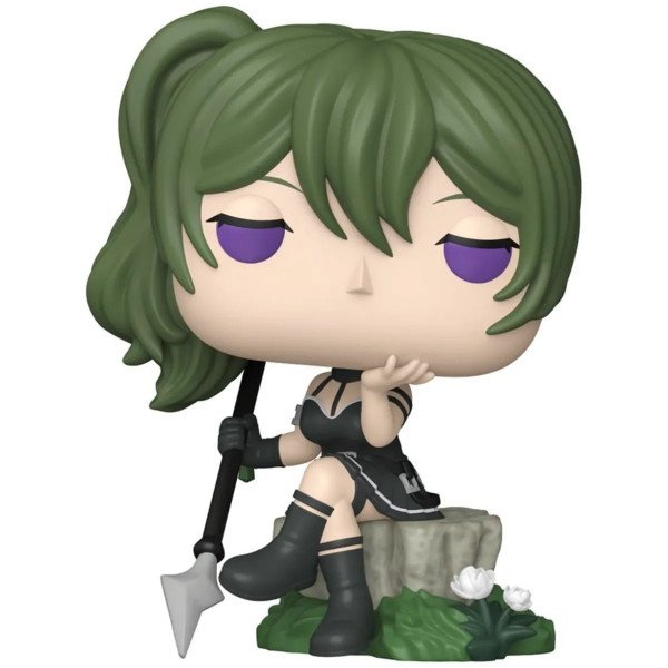 Figurine POP! Animation Übel de Frieren, assise avec bâton et regard calme, par Funko.