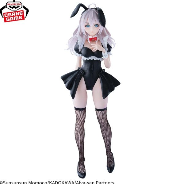 Figurine Alya Glitter & Glamours de Alya Sometimes Hides Her Feelings in Russian, vue de face en tenue bunny noire.