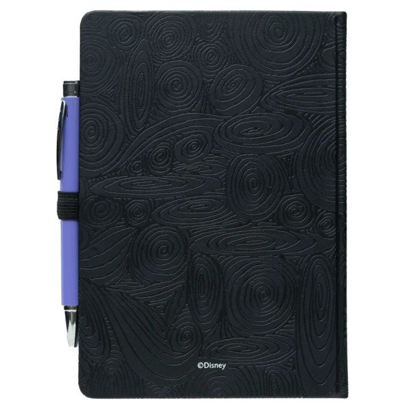 Dos du carnet premium A5 Disney L'Étrange Noël de Mr Jack avec stylo projecteur violet.