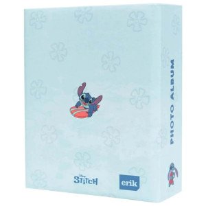 Album photo Disney Stitch 100 pochettes 10x15 cm avec couverture bleu clair et Stitch tropical Make Waves All Day 2