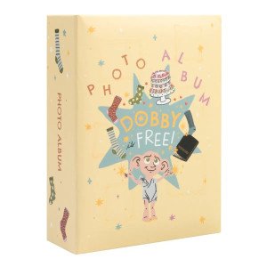 Album photo Harry Potter 100 pochettes 10x15 cm avec couverture Dobby is free sur fond jaune pastel