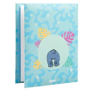 Album photo Disney Stitch 100 pochettes 10x15 cm avec couverture bleue et grand visage de Stitch 2