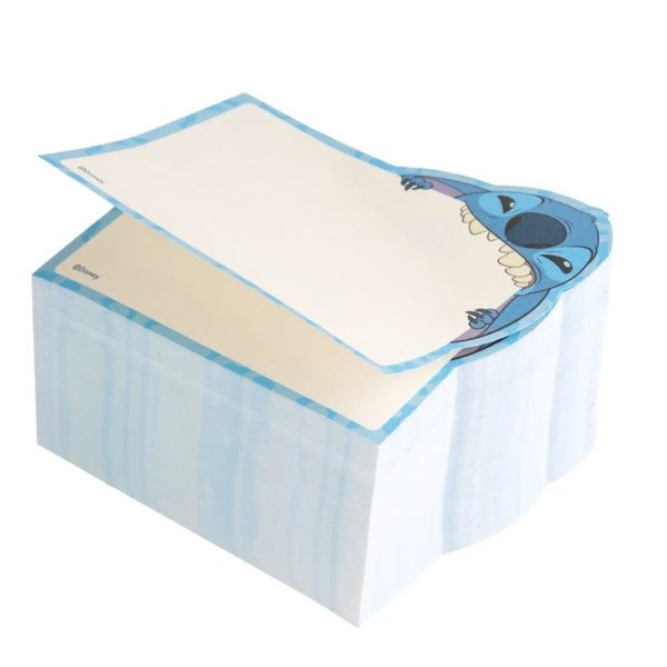 Bloc de notes adhésives Disney Stitch Tropical avec feuillets illustrés de Stitch en gros plan