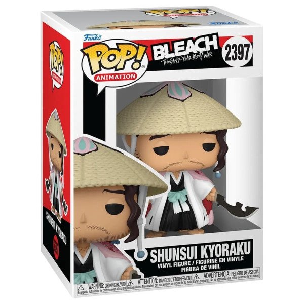 Boîte de la figurine vinyle Funko POP Animation Shunsui Kyoraku de Bleach Thousand-Year Blood War