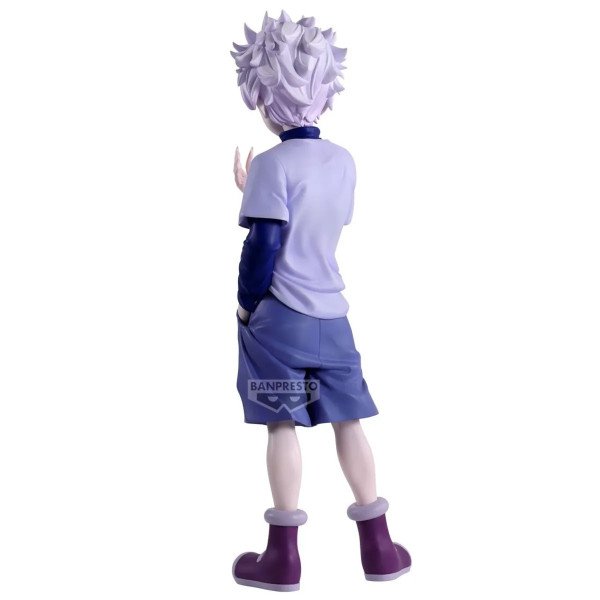 Figurine Killua Zoldyck Grandista de Hunter x Hunter par Banpresto vue de dos