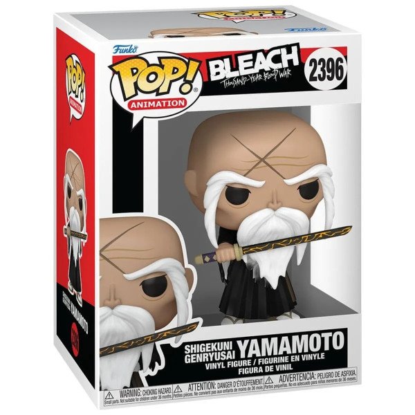 Boîte de la figurine Funko POP! Animation Yamamoto de Bleach Thousand-Year Blood War vue de face