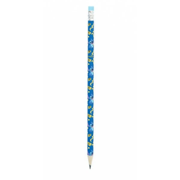 Crayon bleu Disney Stitch Tropical assorti au bloc notes magnétique Erik sur fond blanc