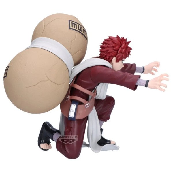 Figurine Gaara Vibration Stars de Naruto Shippuden par Banpresto vue arrière trois quarts avec jarre